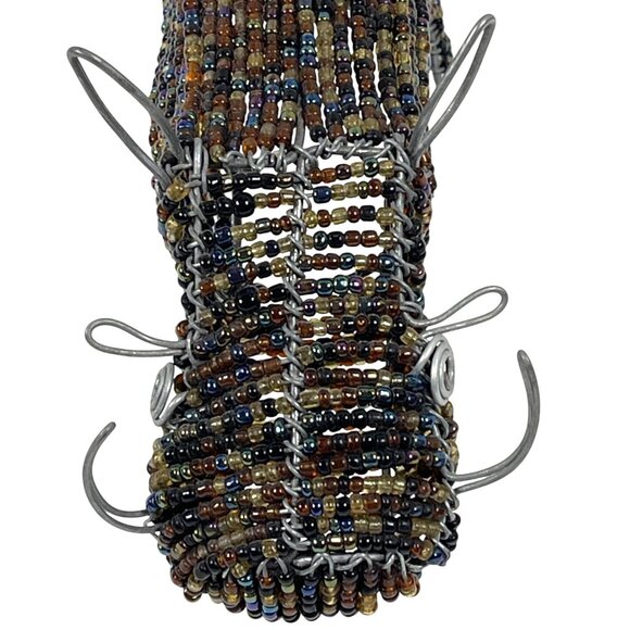 South Africa Warthog Pig Boar Handmade Beaded Wire African Craft Art Sculpture - Picture 9 of 12